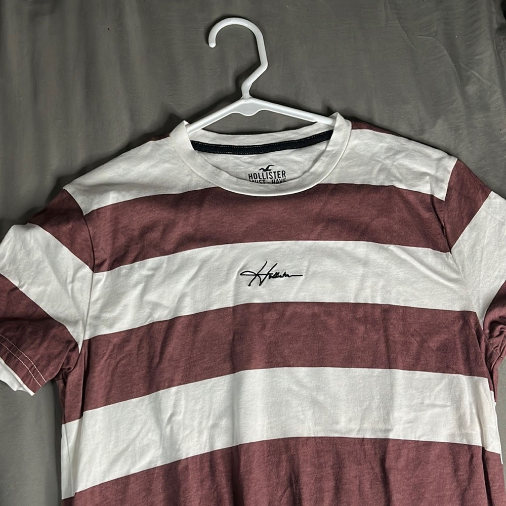 striped tshirt hollister